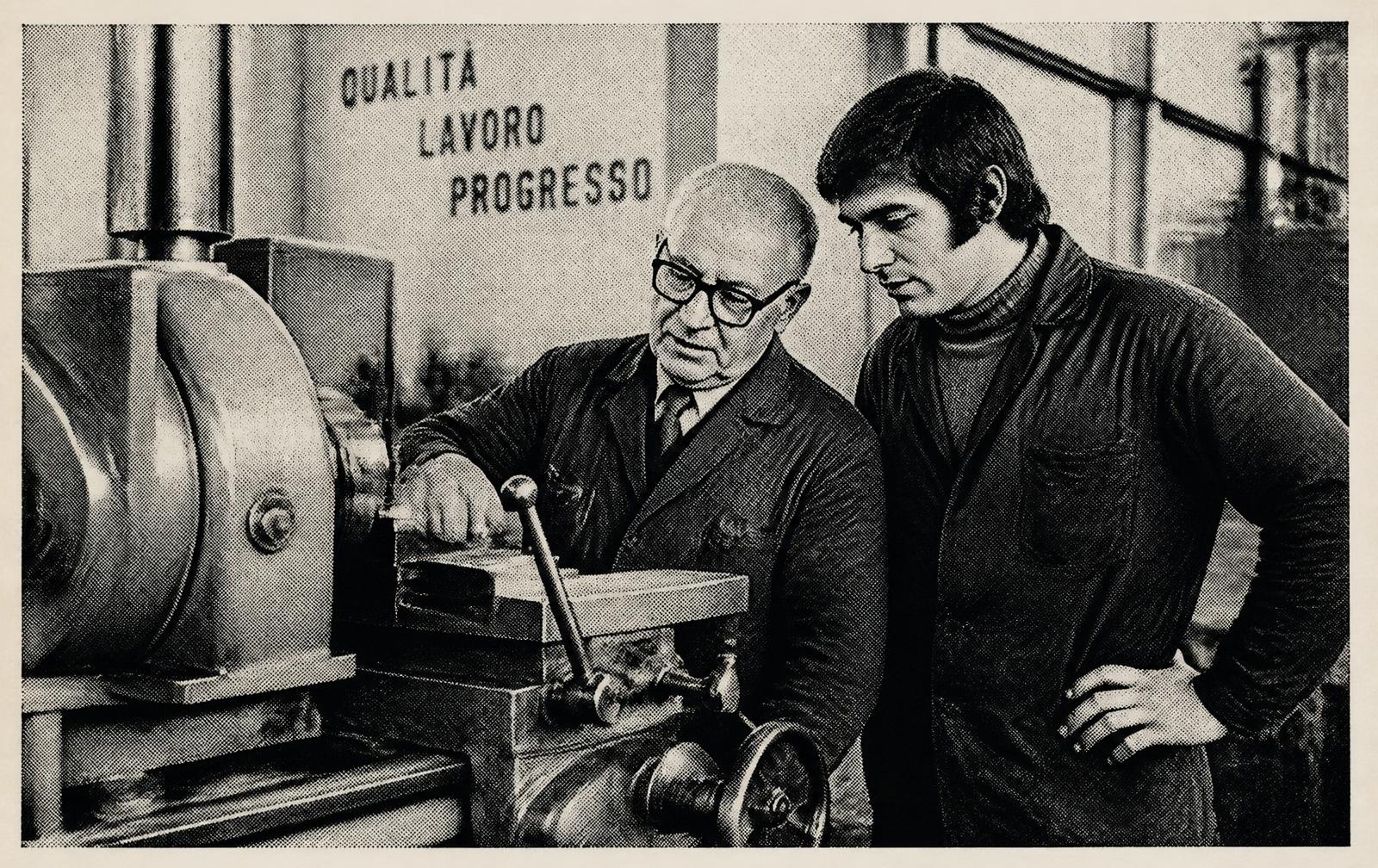 Fondatore e successore in officina, passaggio generazionale in un'impresa manifatturiera italiana